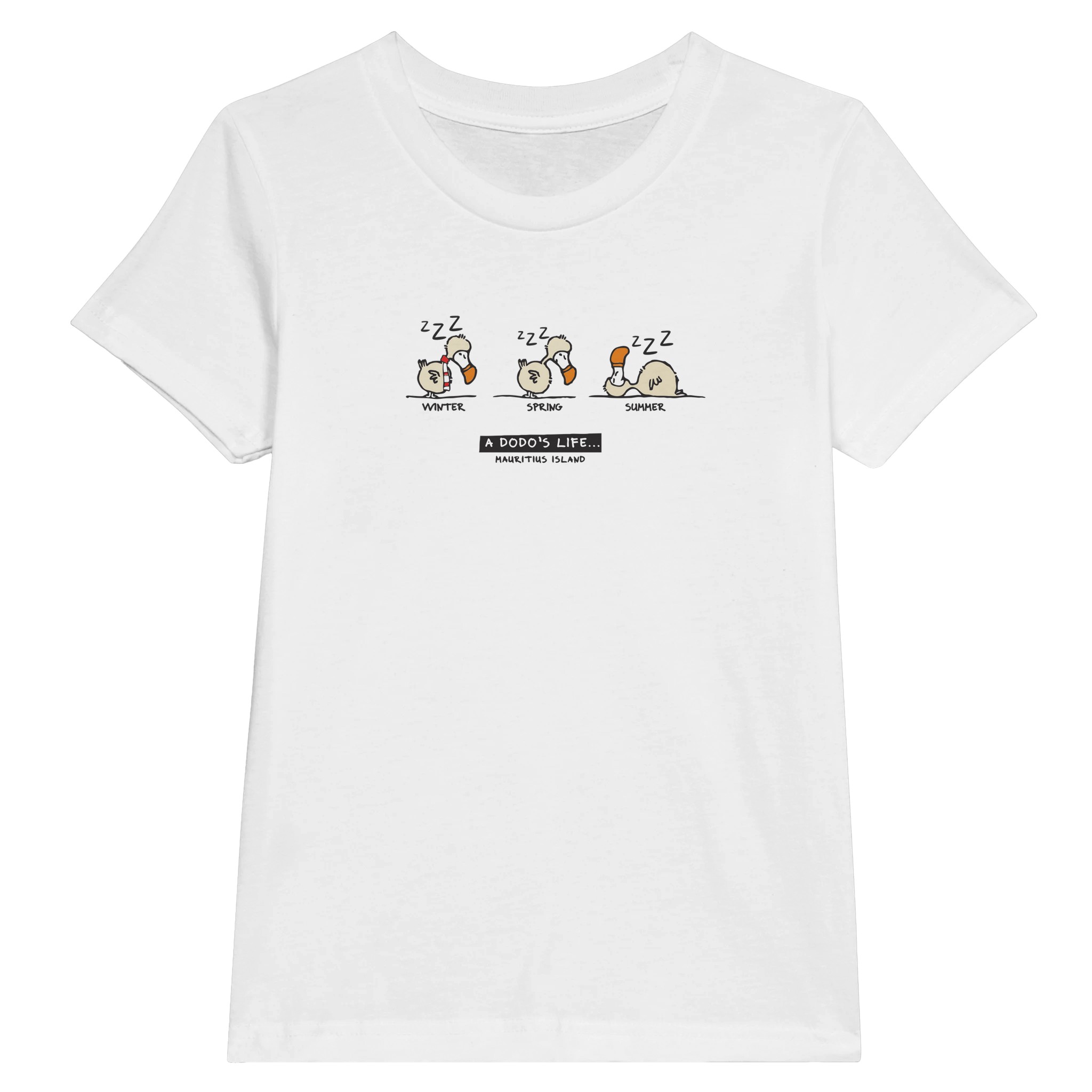 Dodo Life Mauritius Kids T-shirt Chilliisland Global Colour White