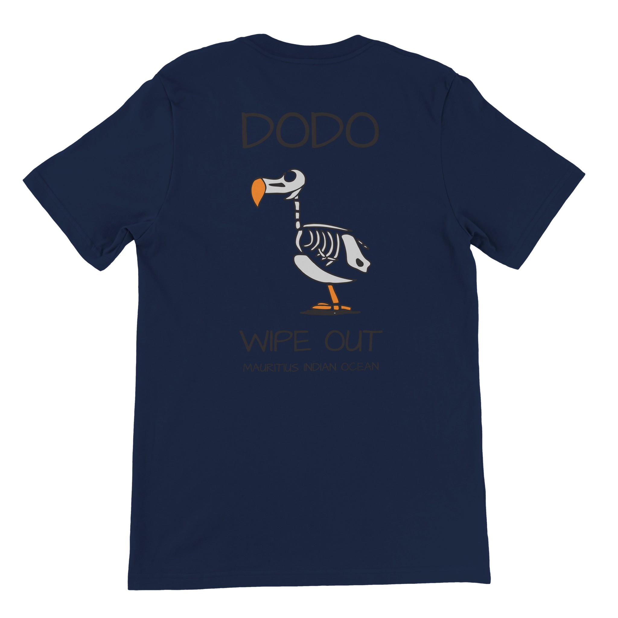 Dodo Wipe Out Mauritius Men’s T-shirt |Chilliisland Global Colour Navy