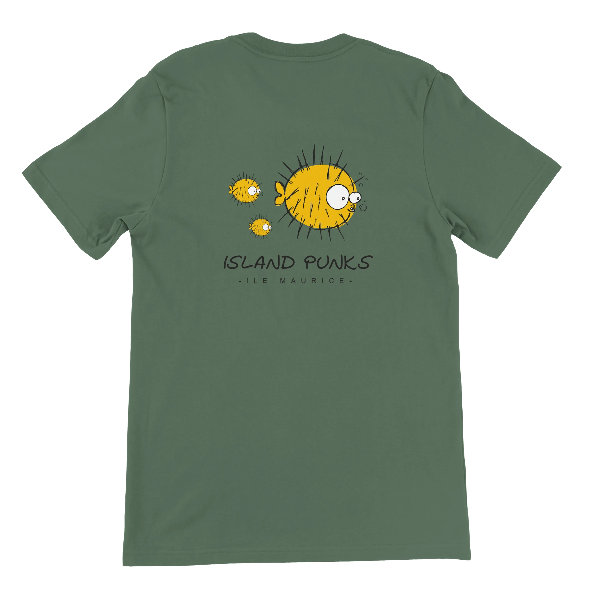 Island Punks Mauritius Men's T-shirt | Chilliisland Global Colour Military Green