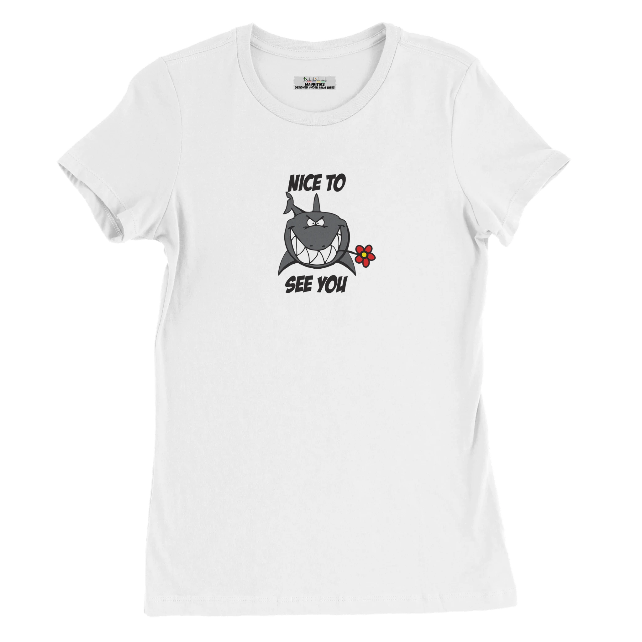 Nice To See You Womens Crewneck T-shirt | Chilliisland Global Colour White