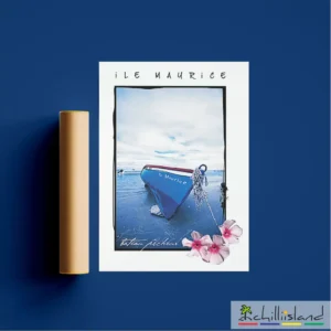boat ile maurice poster