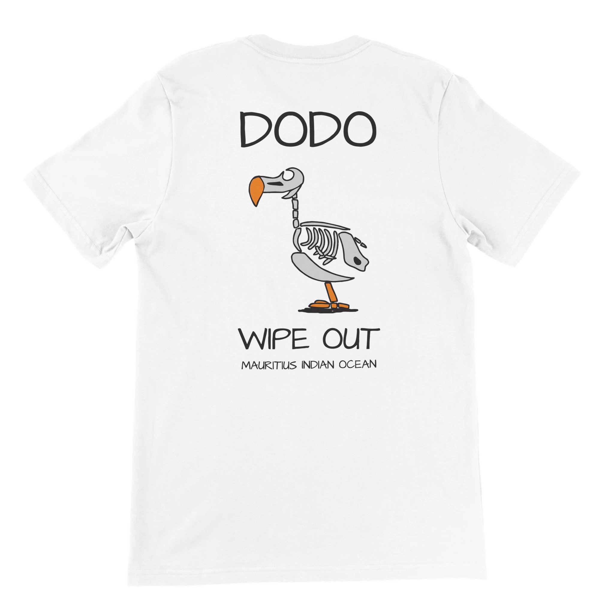 Dodo Wipe Out Mauritius Men’s T-shirt |Chilliisland Global Colour White