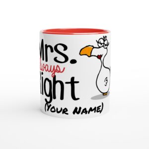 chilliisland mug mrs right front design red mug