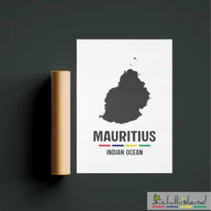 Mauritius Map Poster roll